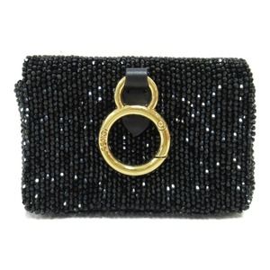 Fendi Black Pouch Shoulder Mini Sequins